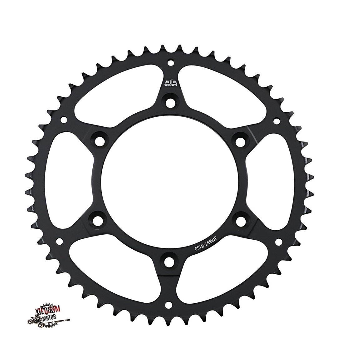 JT KTM HUSQVARNA ARKA DİŞLİ 50-51 SİYAH