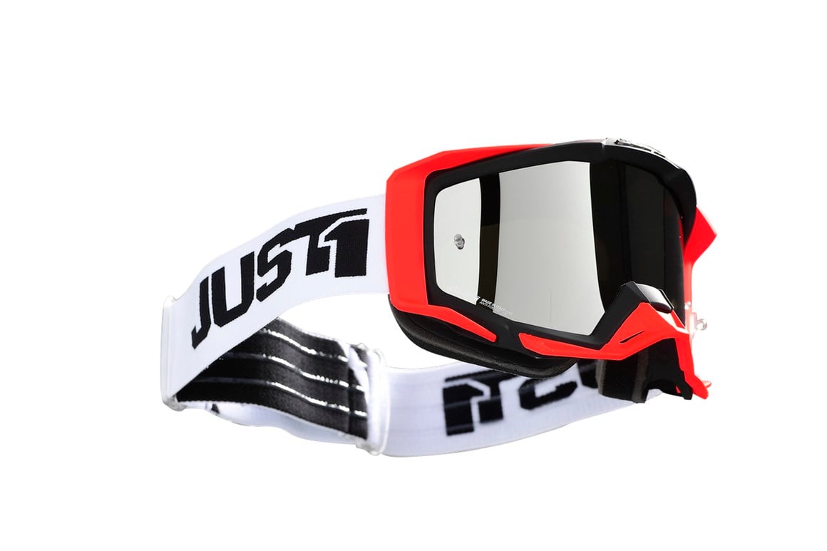 JUST1 GOGGLE IRIS TRACK WHITE/BLACK GÖZLÜK