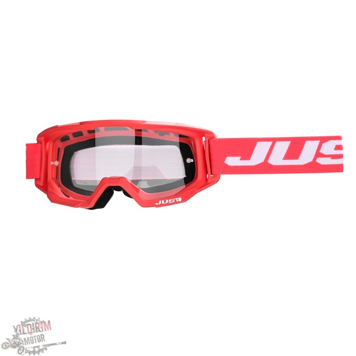 JUST1 GOGGLE VITRO RED-WHITE GÖZLÜK