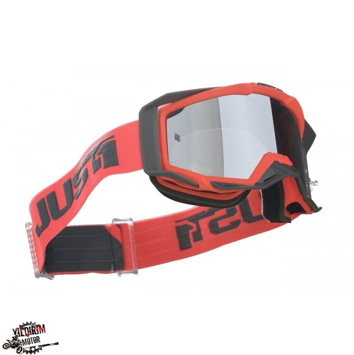 JUST1 IRIS TRACK GÖZLÜK KIRMIZI GRİ