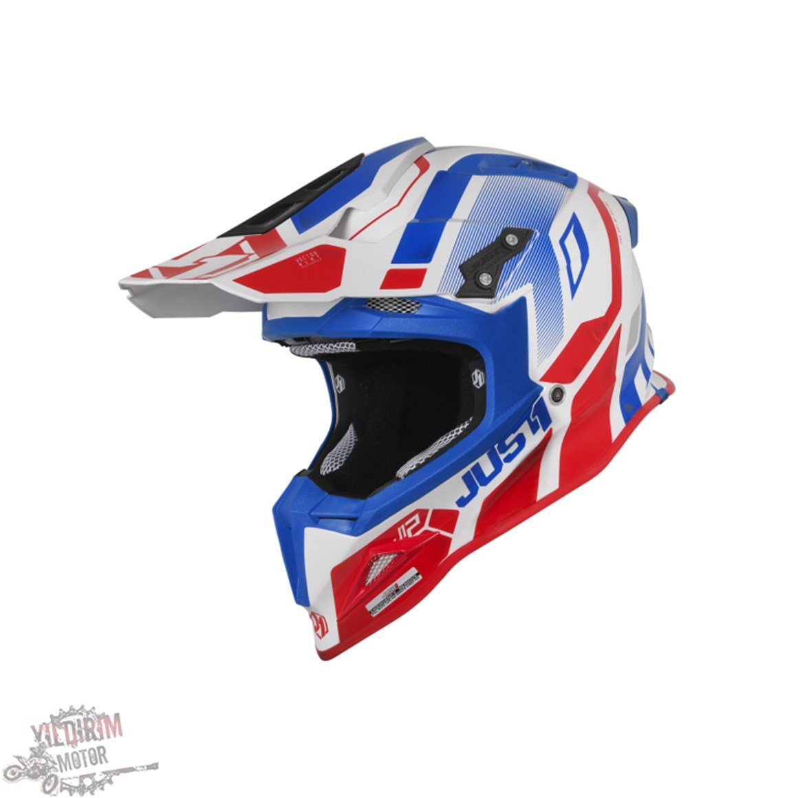 JUST1 J12 VECTOR RED/ BLUE/ WHITE KASK