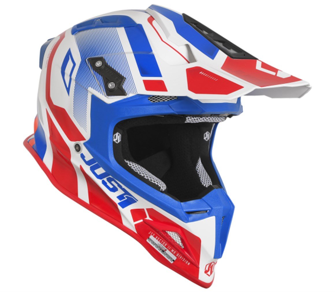 JUST1 J12 VECTOR RED/ BLUE/ WHITE KASK