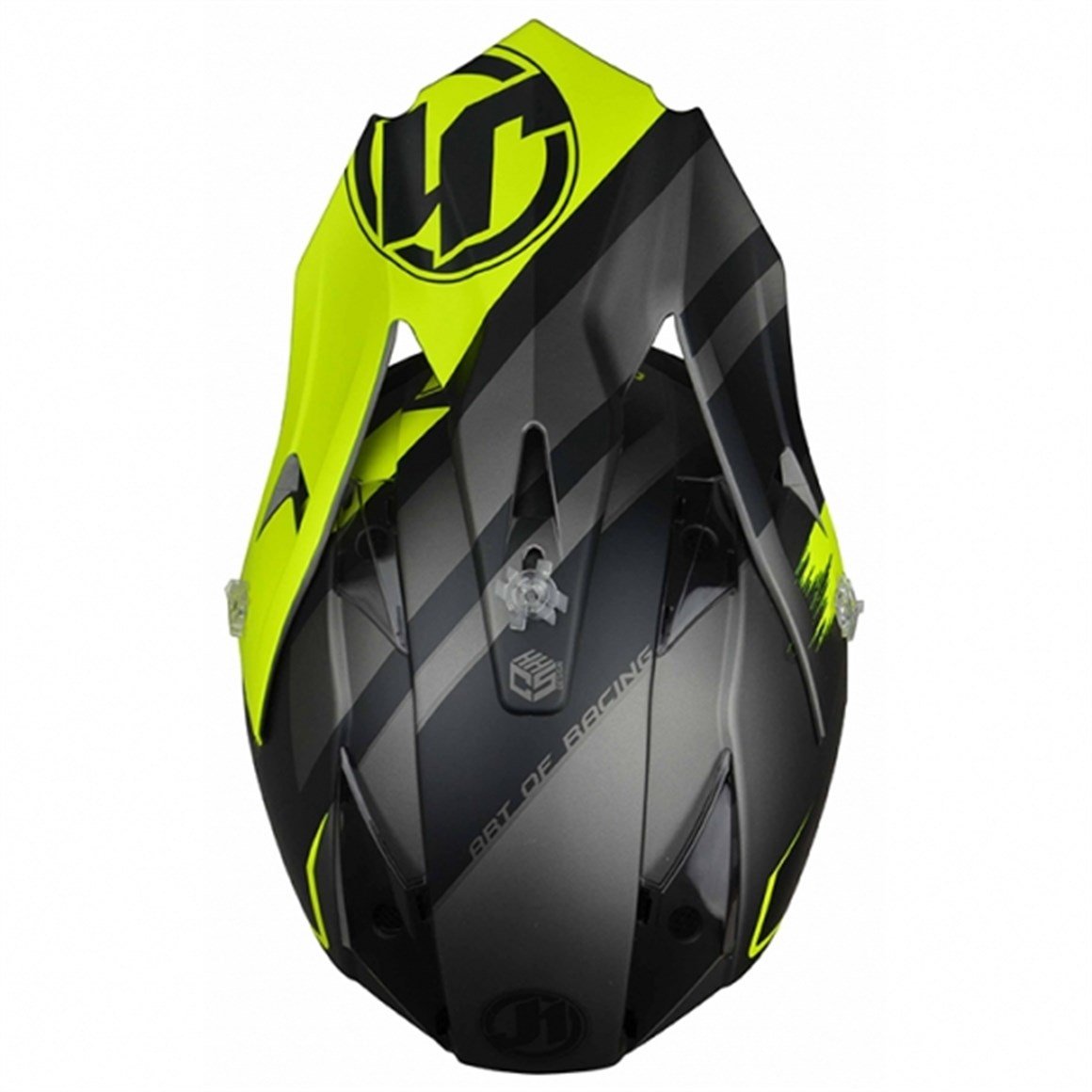 JUST1  J32 PRO KICK YELLOW-BLACK-TITANIUM KASK