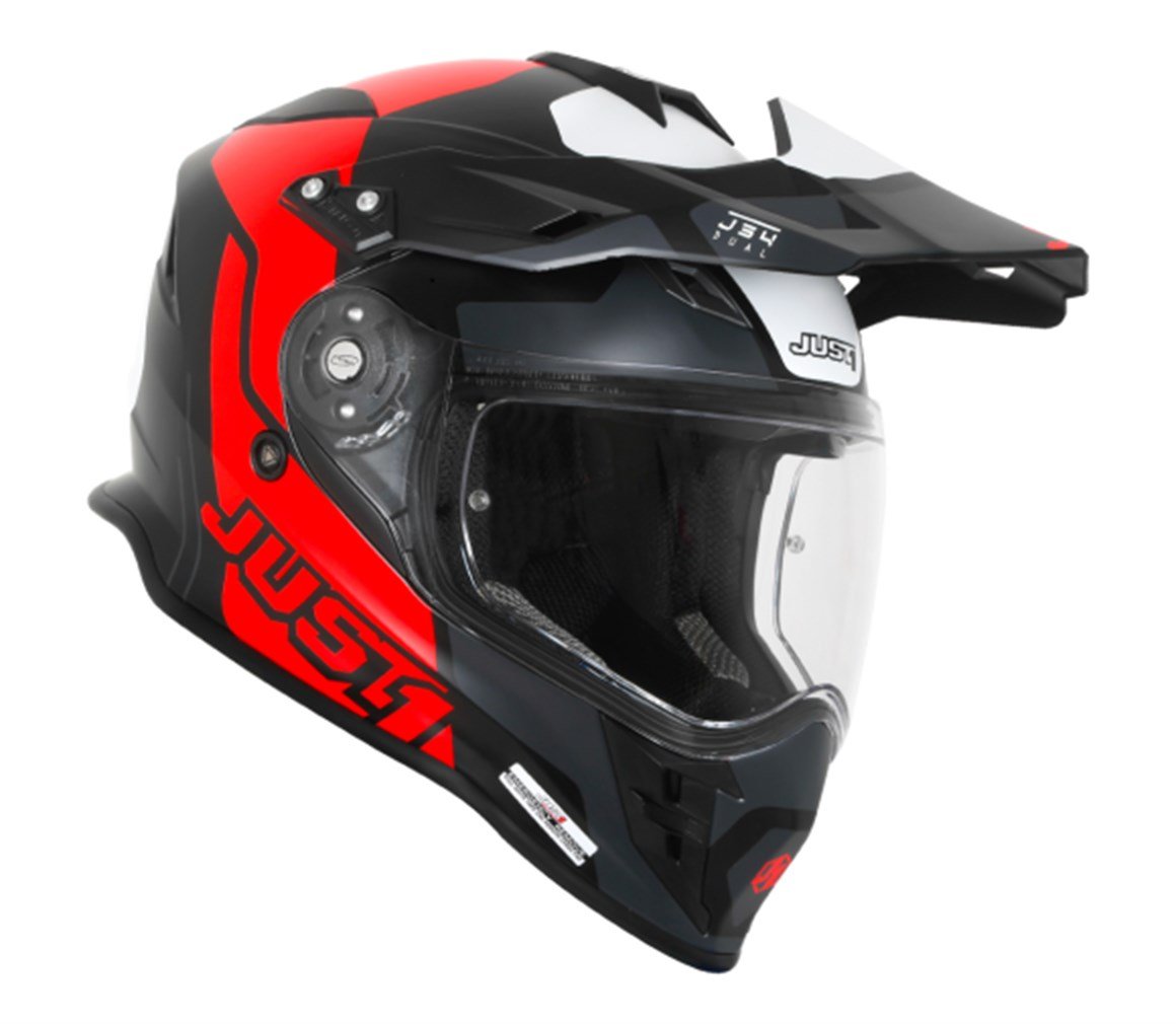 JUST1 J34 PRO TOUR FLUO RED/ BLACK KASK