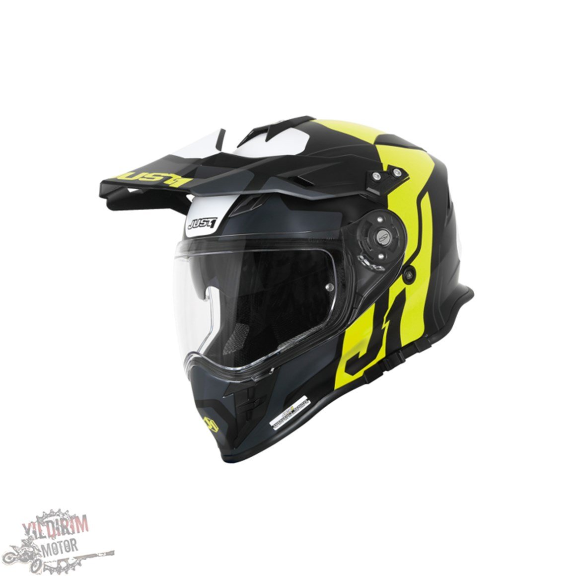 JUST1 J34 PRO TOUR FLUO YELLOW/ BLACK KASK