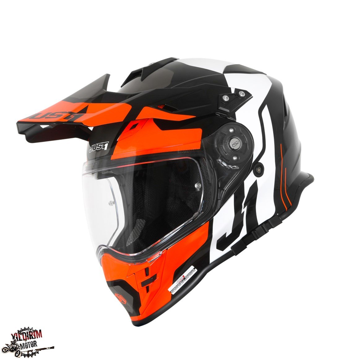 JUST1 J34 PRO TOUR TURUNCU SİYAH KASK