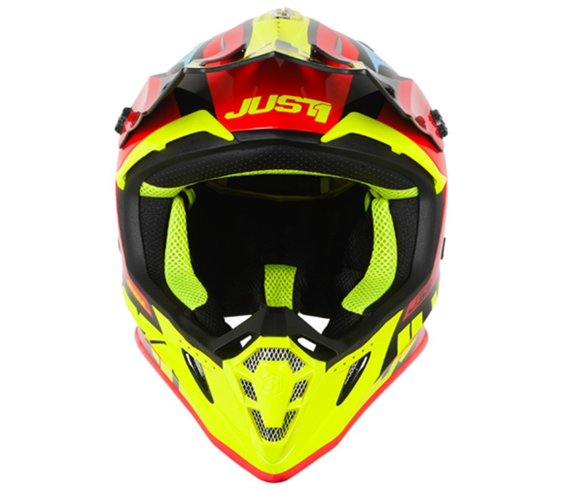 JUST1 J38 BLADE BLACK-YELLOW-RED-BLUE KASK