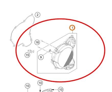 KTM 2024 EXC 250/300 STATÖR KAPAK