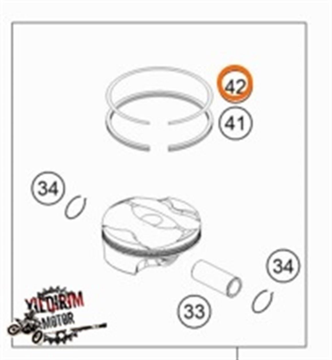 KTM 250 EXC-F KOMPRESÖR SEGMANI 14-16