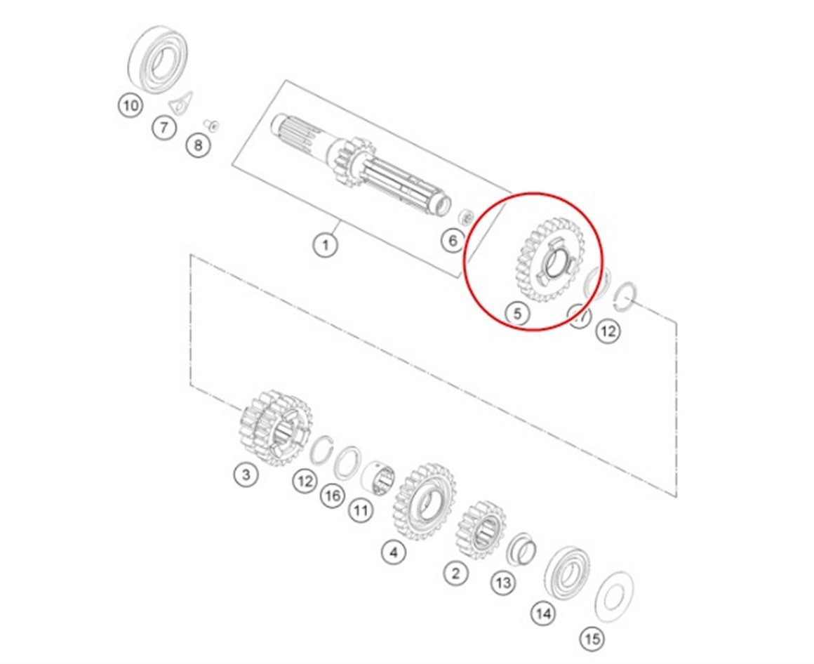 KTM 250 EXC-F VİTES DİŞLİSİ 2018