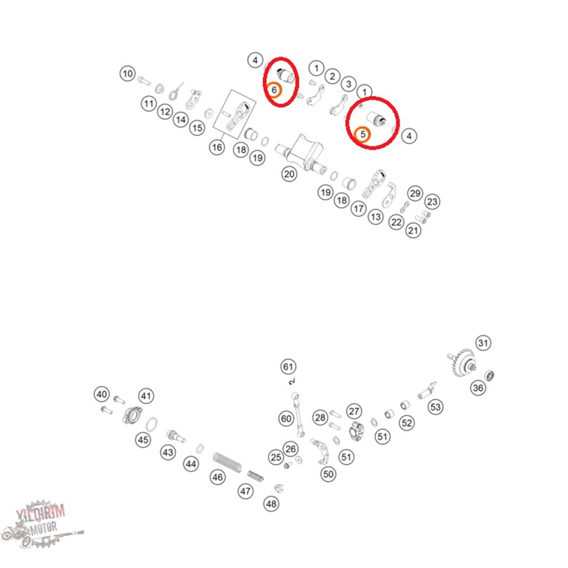 KTM 250 EXC TPİ Contr Valve Sağ-Sol 17-19