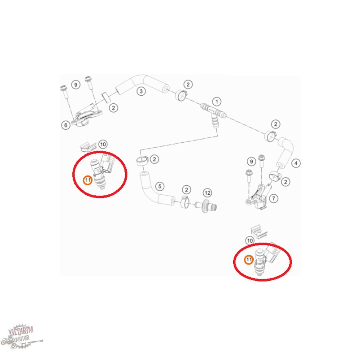 KTM 250 EXC TPİ Enjektör Seti 18-23