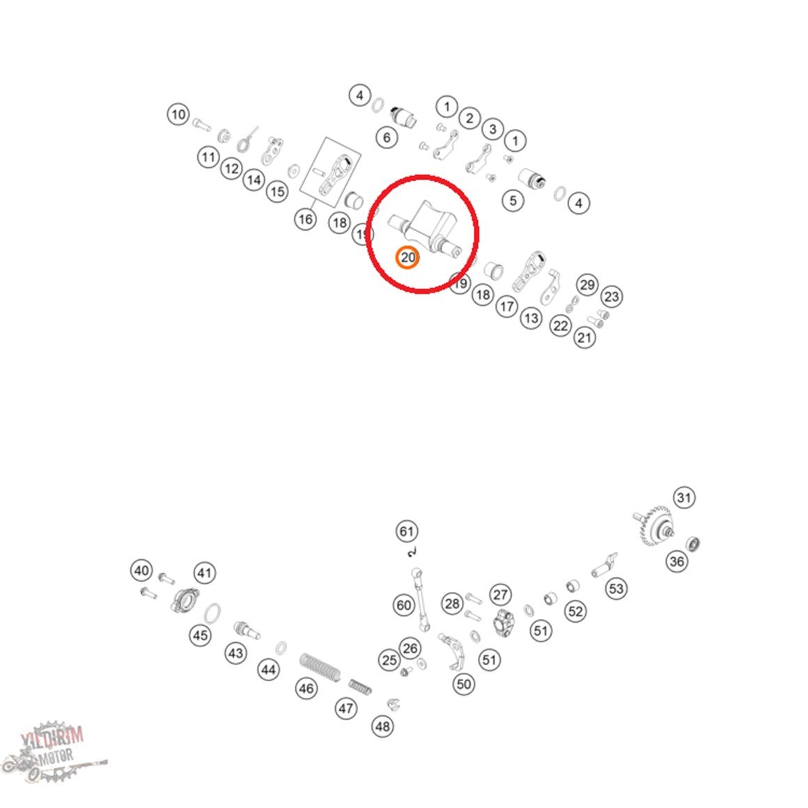 KTM 250 EXC TPİ Kontrol Flap 17-19