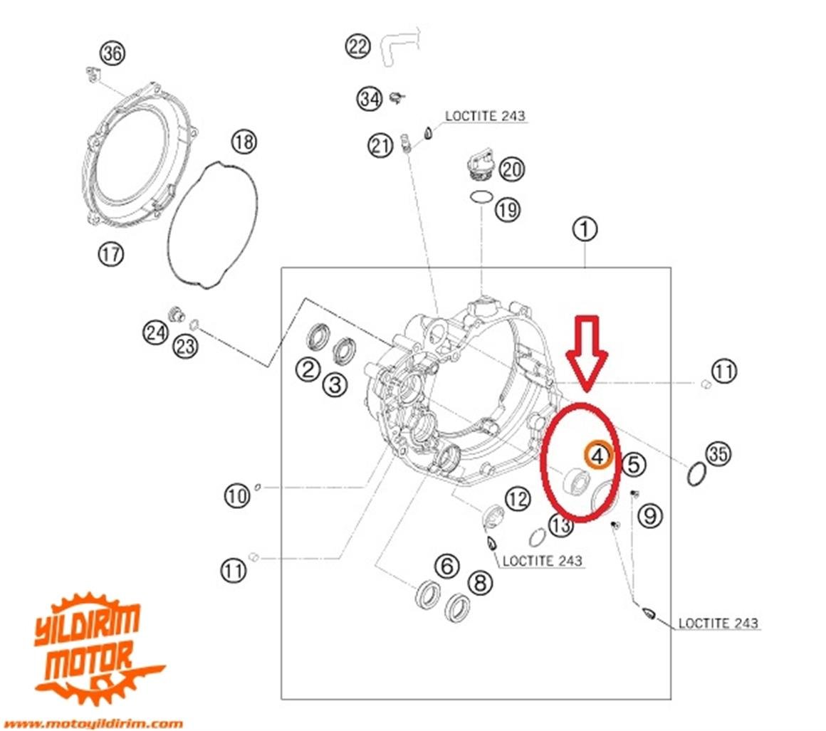 KTM 450 SX-F 6202 BİLYA 07-14