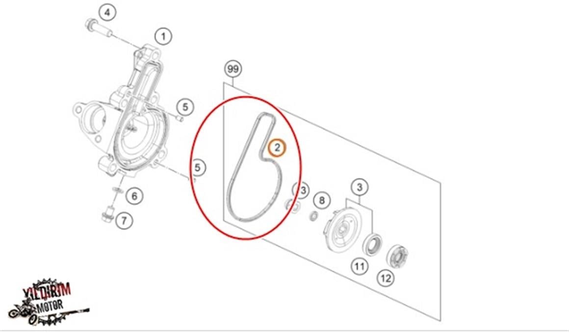 KTM DUKE DEVİR DAİM KAPAK CONTASI