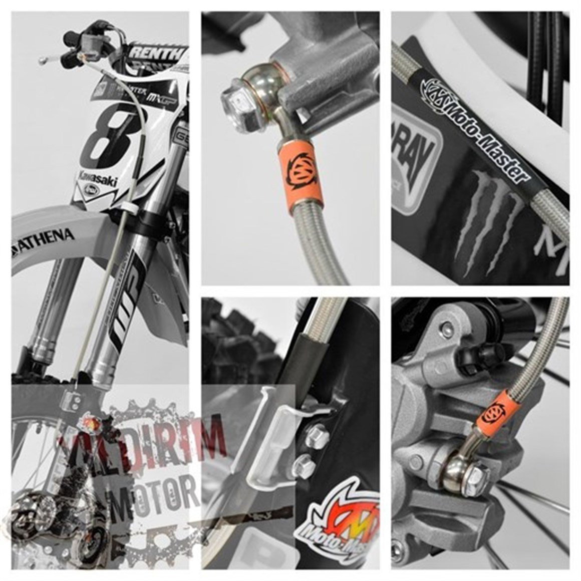 KTM EXC EXC-F Modeller Çelik Fren Hortumu