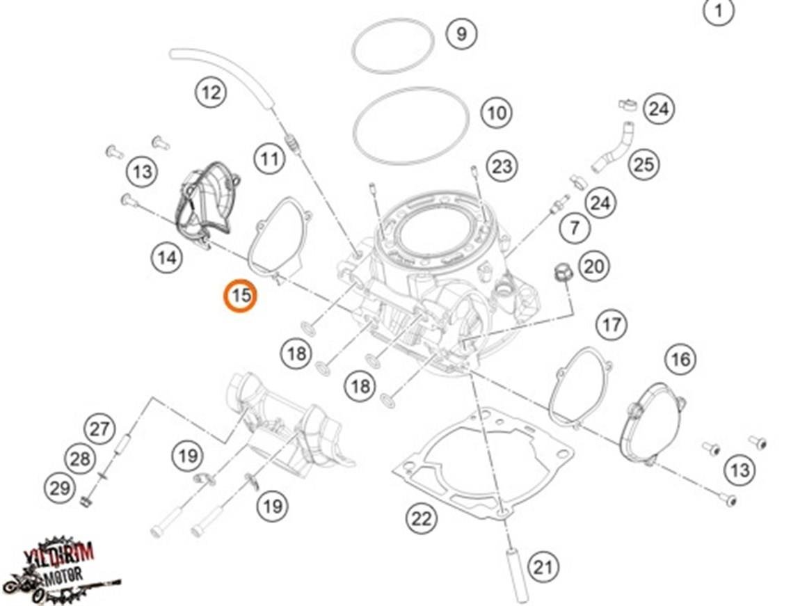 KTM EXC KİPS KAPAK CONTASI 20-21