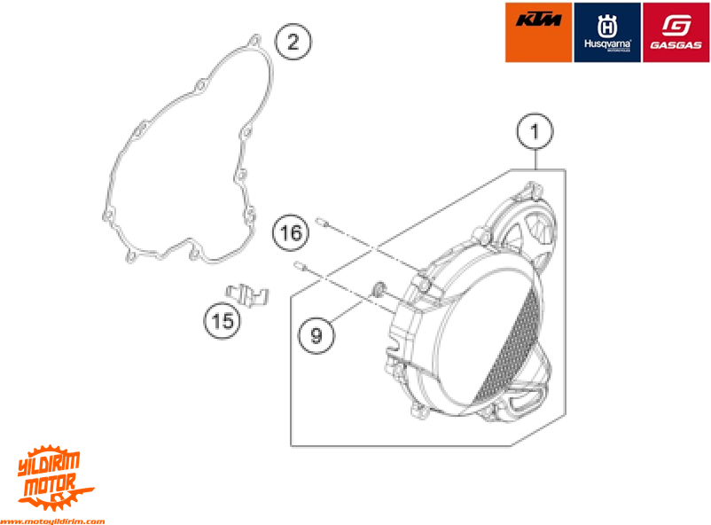 KTM HUSQ GASGAS STATÖR KABLO TUTUCU 