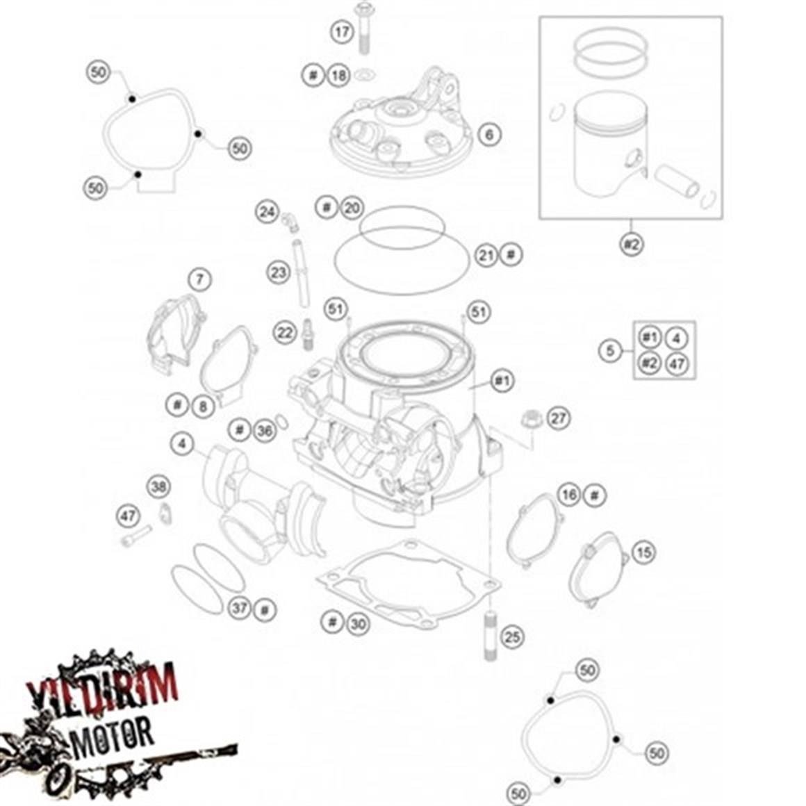 KTM SİLİNDİR BAZ CONTASI 0.25MM