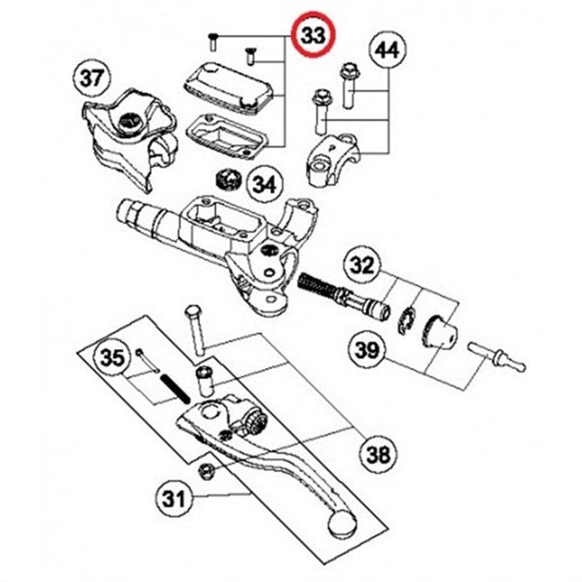 KTM SX EXC Modeller Debriyaj Üst Merkez Hidrolik Kapak Ve Conta