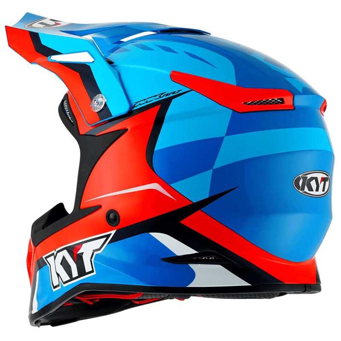 KYT SKYHAWK GLOWING KASK MAVİ TURUNCU M