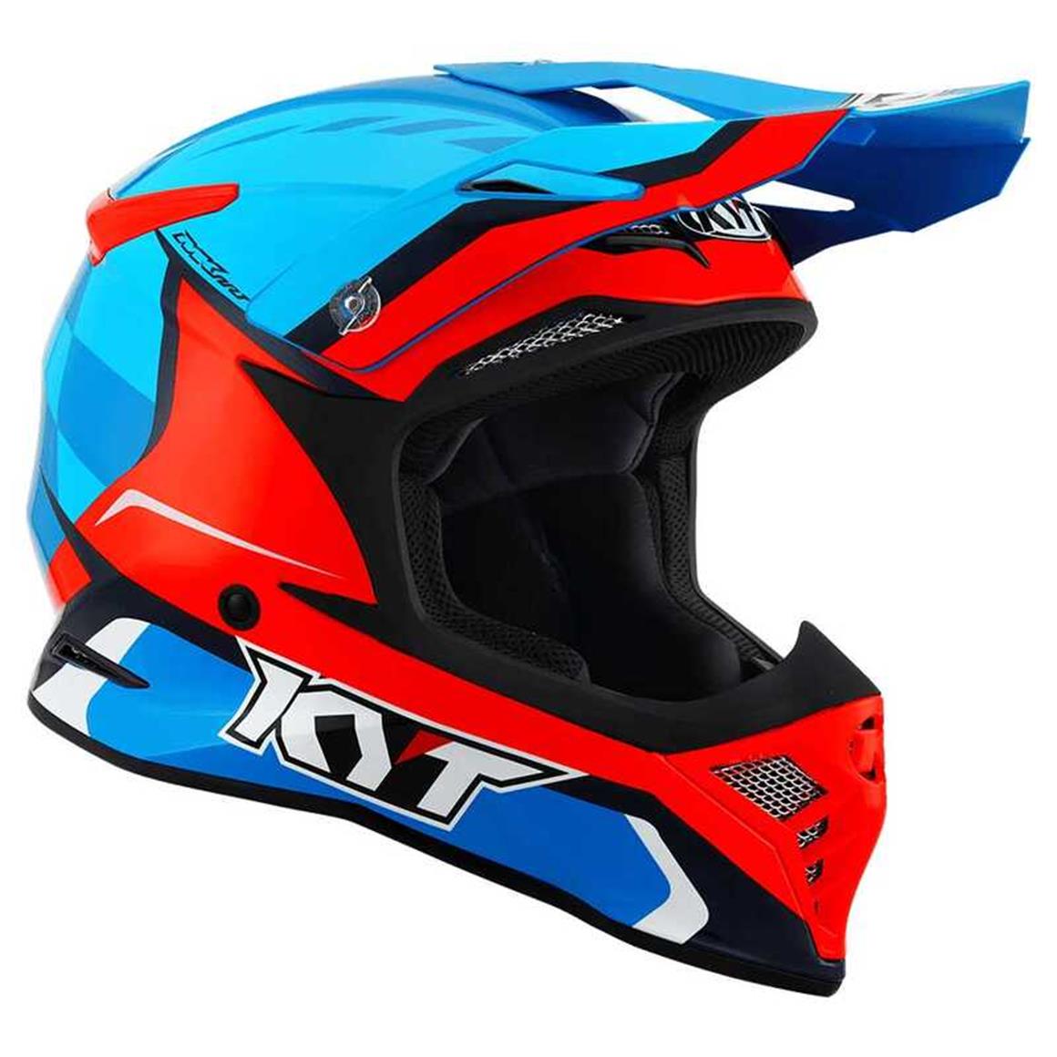 KYT SKYHAWK GLOWING KASK MAVİ TURUNCU M