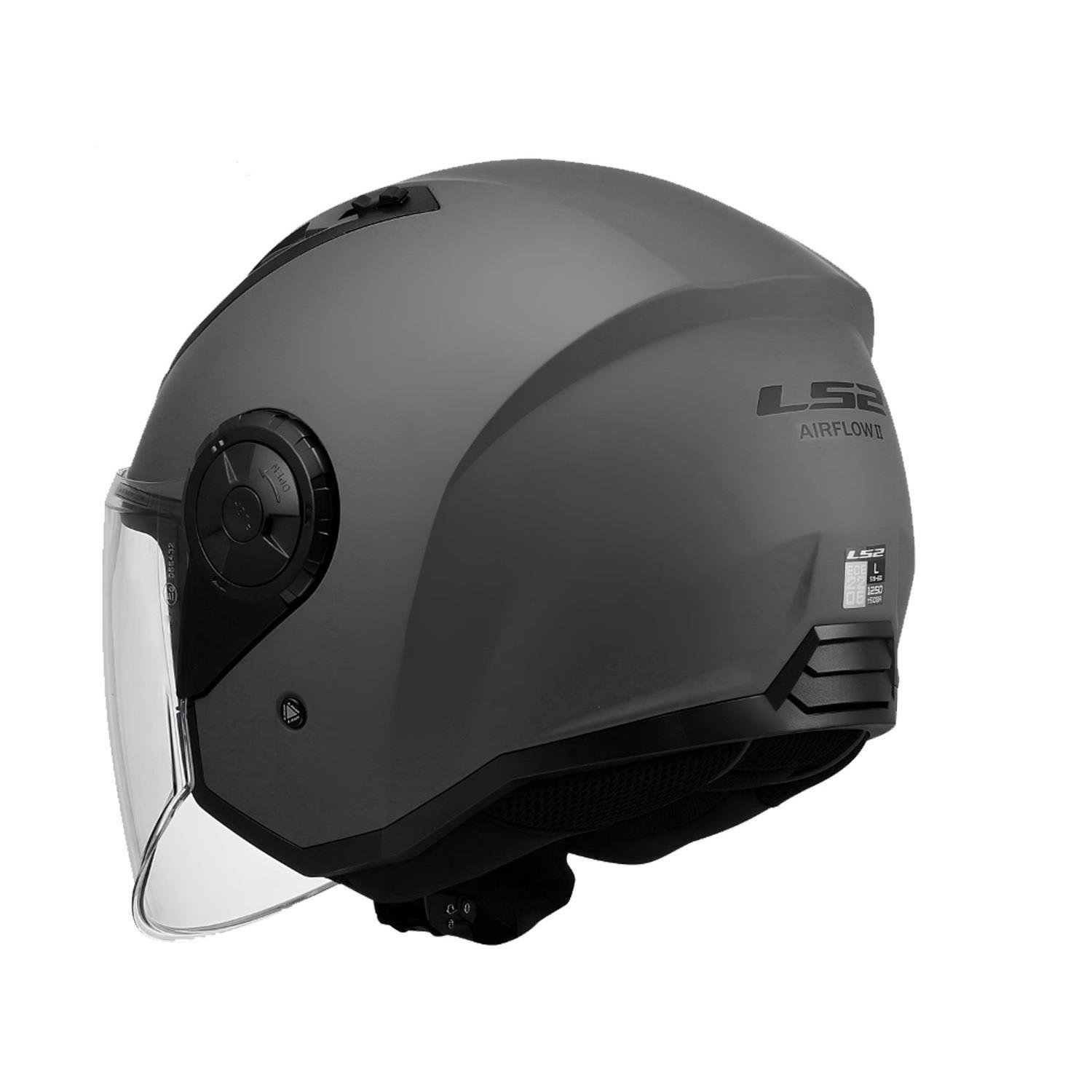 LS2 AIRFLOW 2 MAT TITANIUM KASK