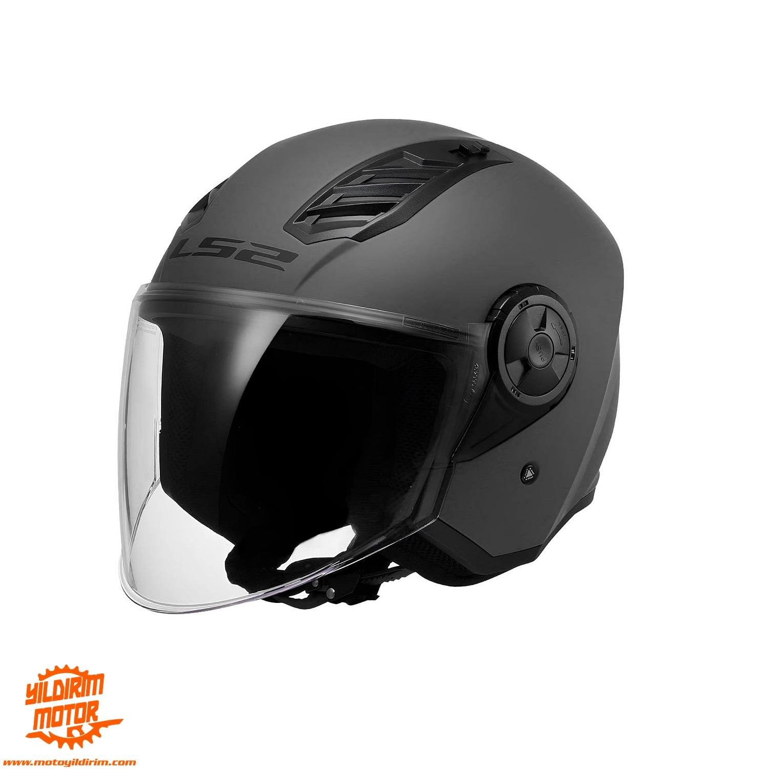LS2 AIRFLOW 2 MAT TITANIUM KASK
