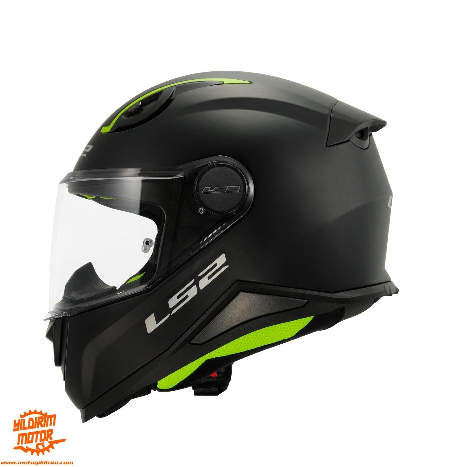 LS2 KID MAT SİYAH ÇOCUK KASK