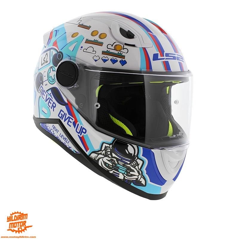 LS2 KID NEXT LEVEL BEYAZ COCUK KASK 