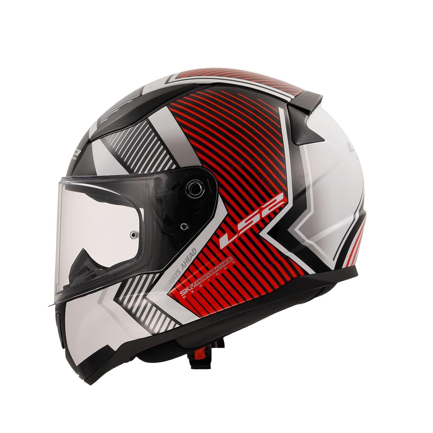 LS2 RAPID 2 EXTRA BEYAZ-KIRMIZI KASK