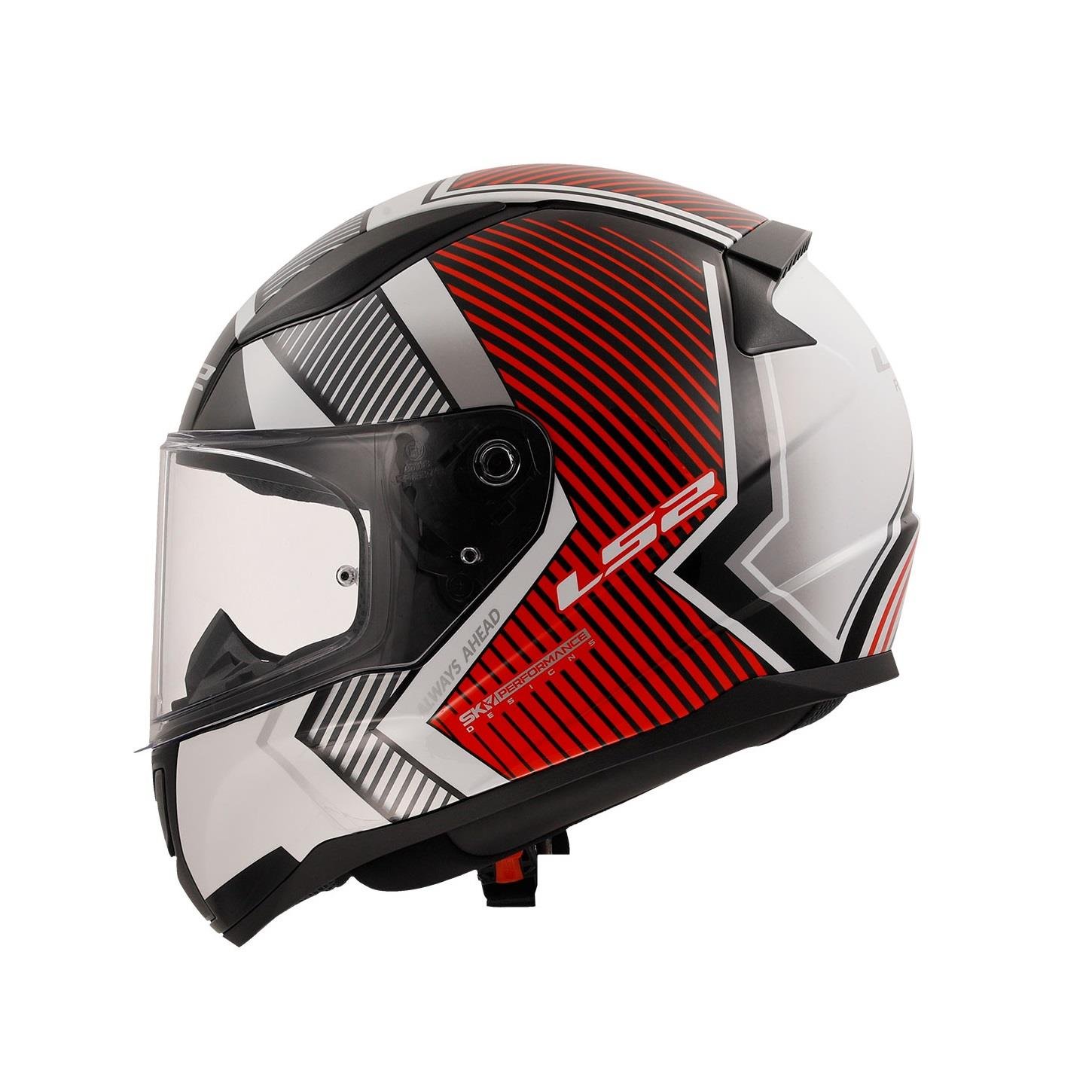 LS2 RAPID 2 EXTRA BEYAZ-KIRMIZI KASK