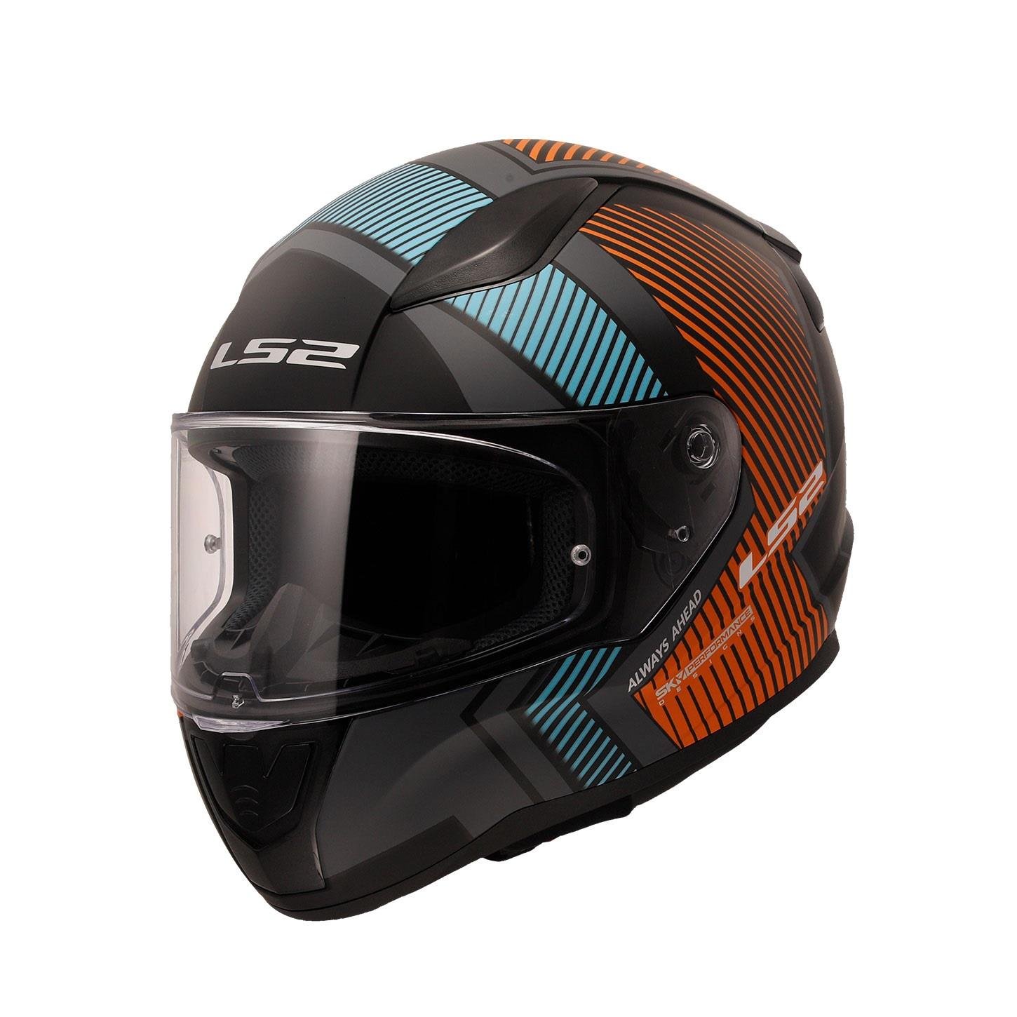 LS2 RAPID 2 EXTRA MAT GRİ-NEON TURUNCU KASK