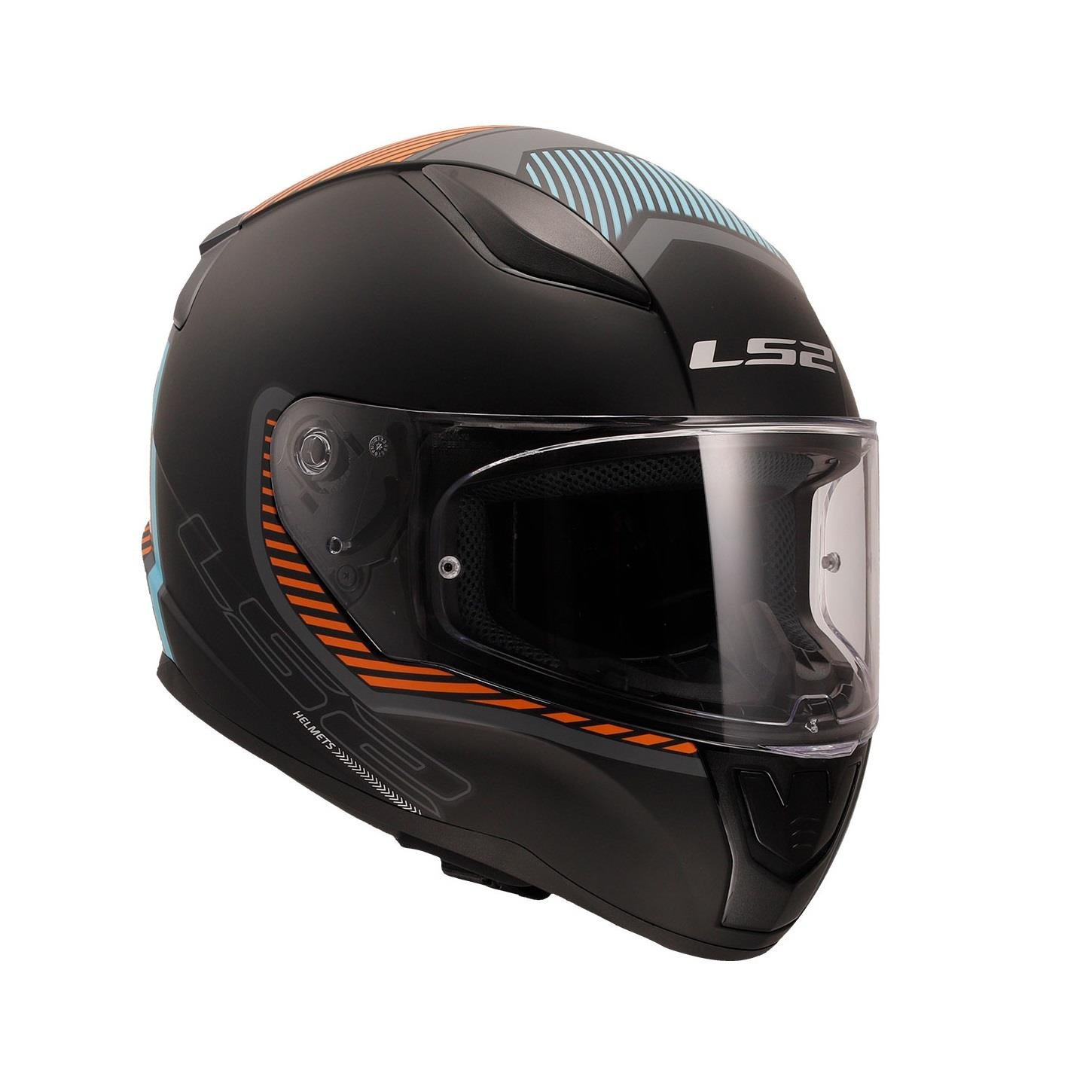 LS2 RAPID 2 EXTRA MAT GRİ-NEON TURUNCU KASK