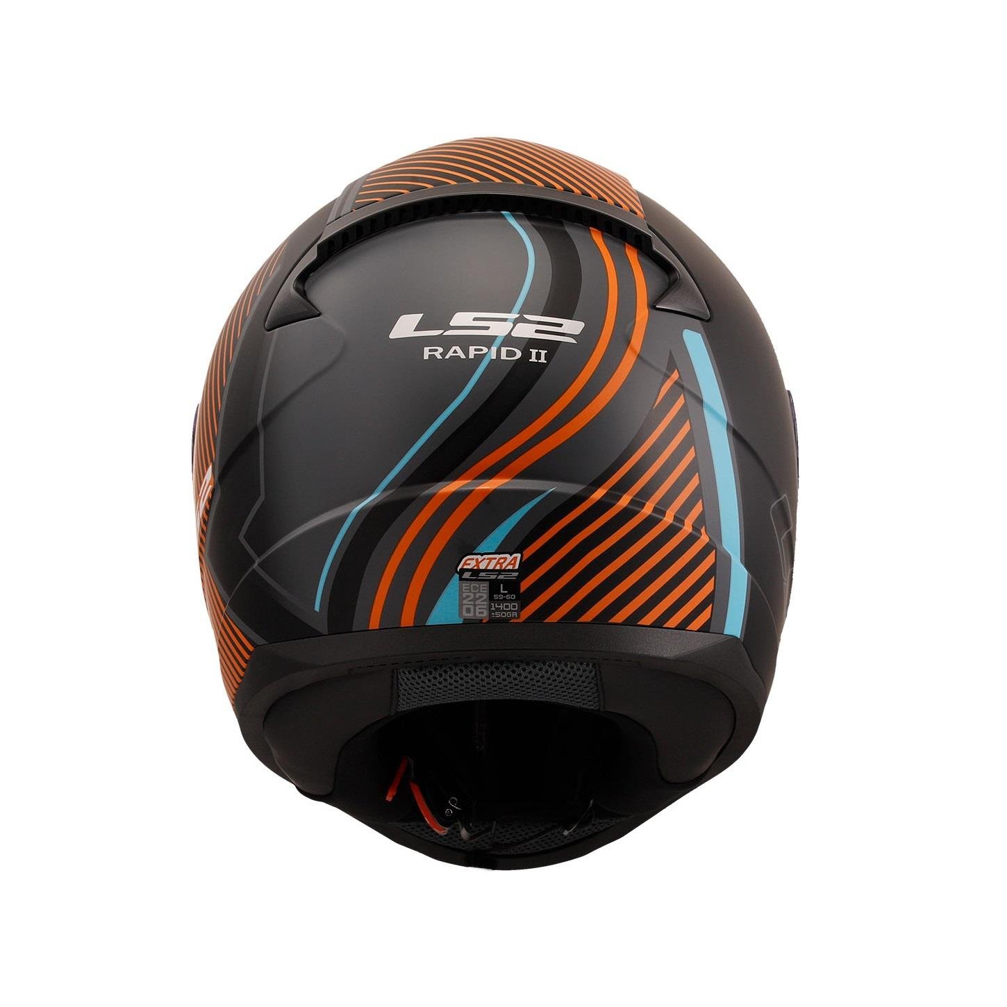 LS2 RAPID 2 EXTRA MAT GRİ-NEON TURUNCU KASK