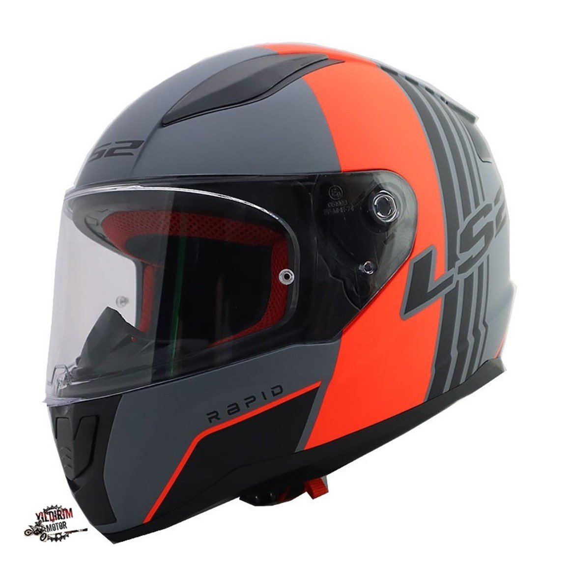  LS2 RAPID MULTIPLY MAT KIRMIZI KASK