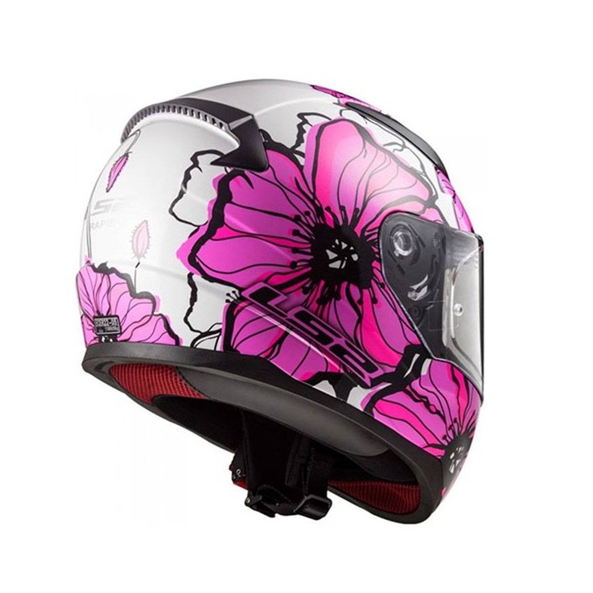 LS2 RAPID POPPIES PEMBE KASK M