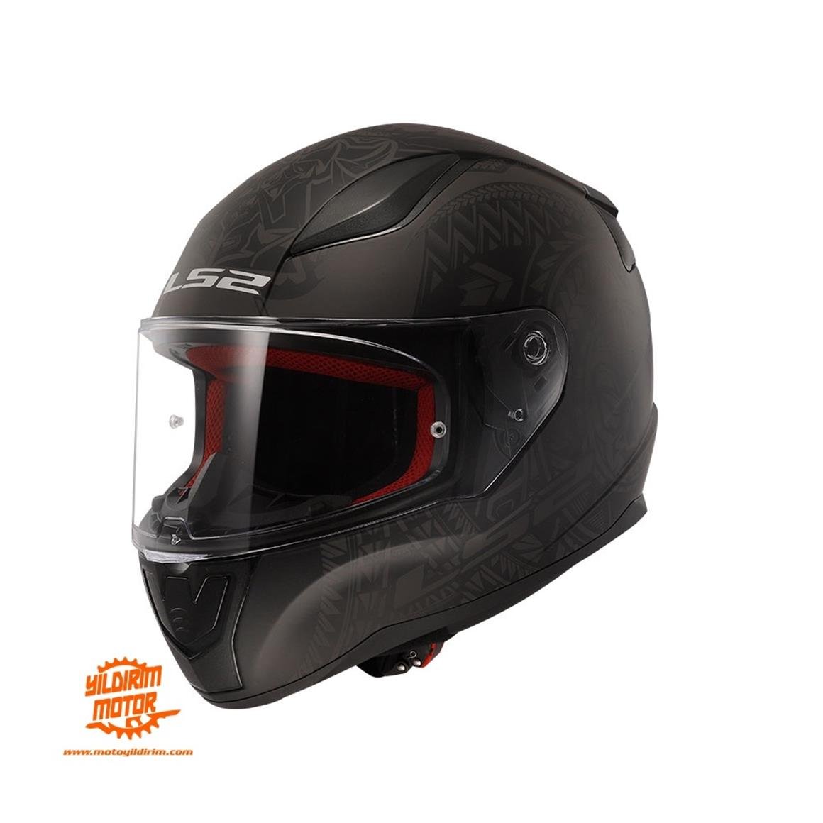 LS2 RAPID TAKAROA MAT SİYAH KASK
