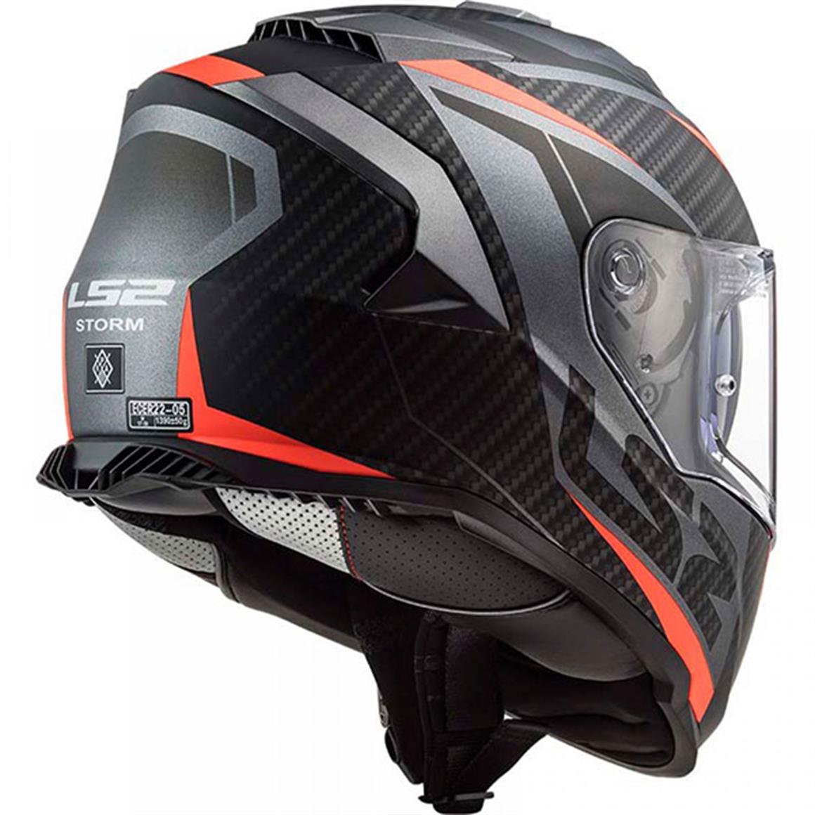 LS2 STORM RACER MAT TİTANYUM TURUNCU KASK 