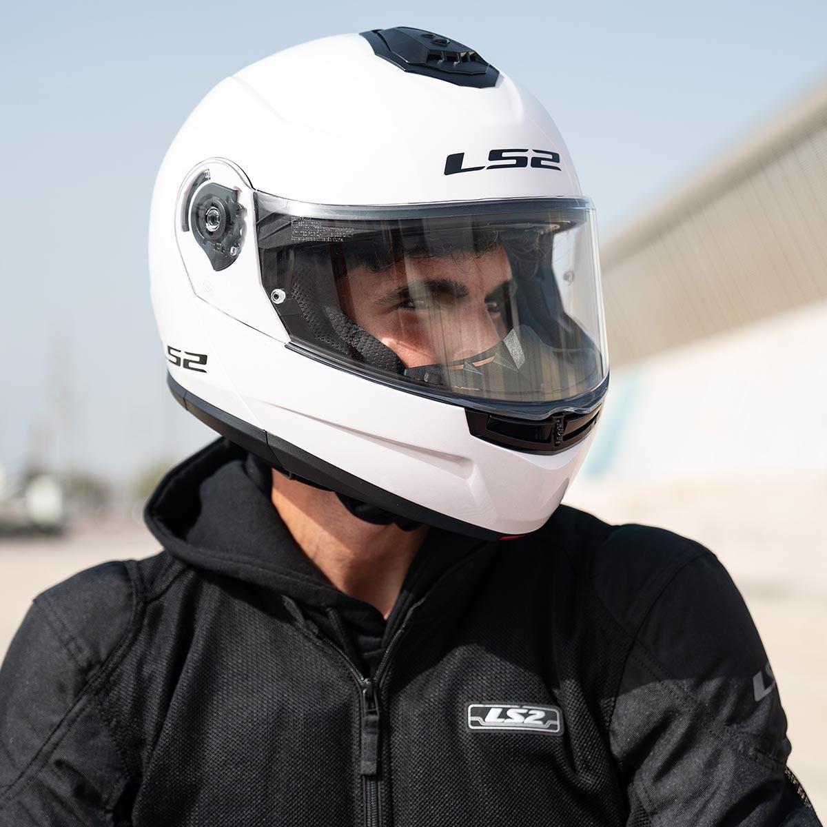 LS2 STROBE 2 BEYAZ KASK