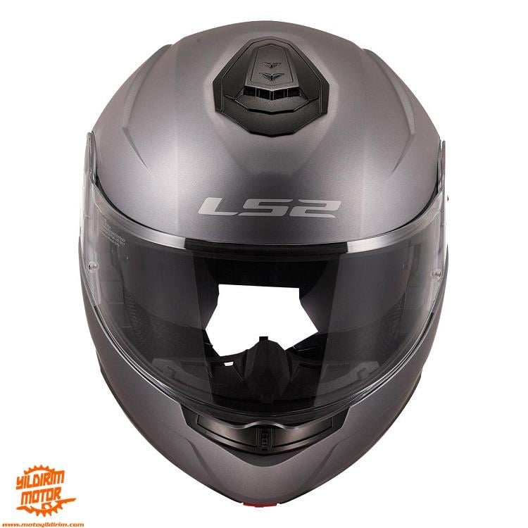 LS2 STROBE 2 MAT TITANIUM KASK