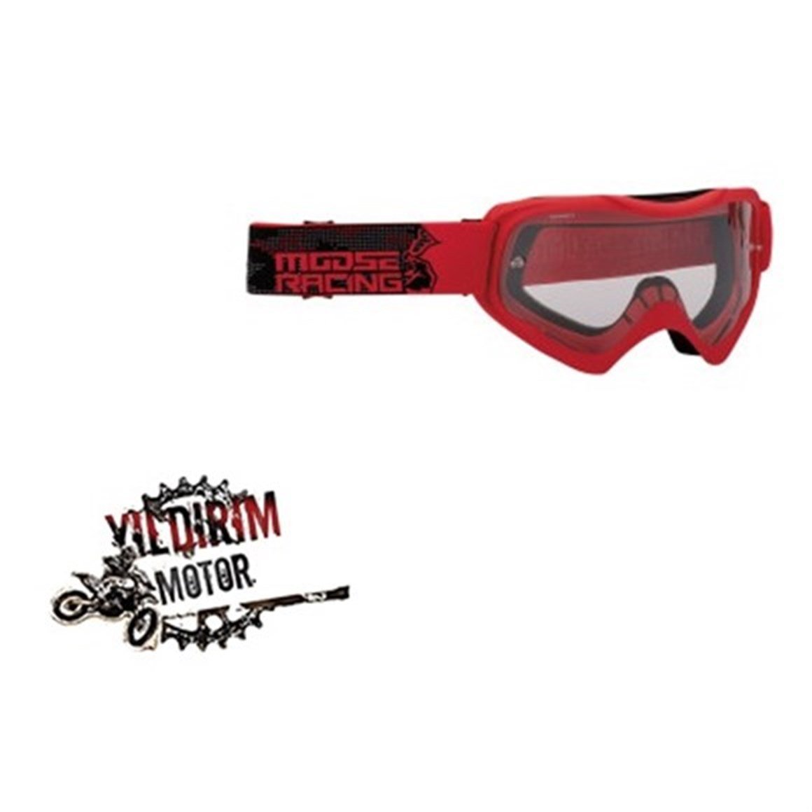 MOOSE RACING GOGGLE QUALFR SLASH UNISEX GÖZLÜK RED