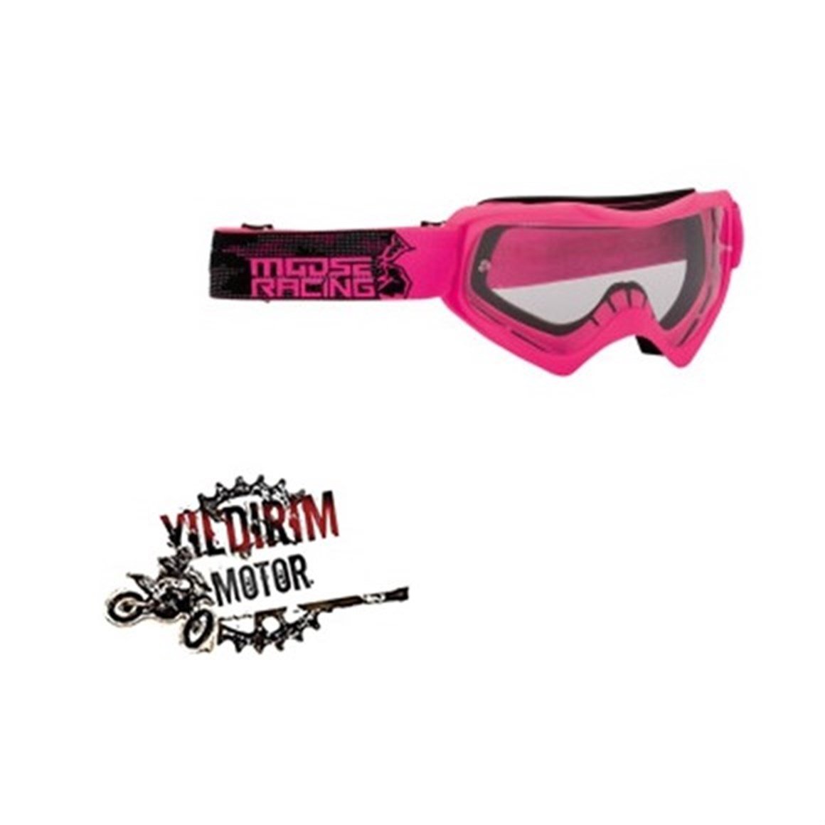 MOOSE RACING GOGGLE QUALFR SLASH. UNISEX GÖZLÜK PİNK