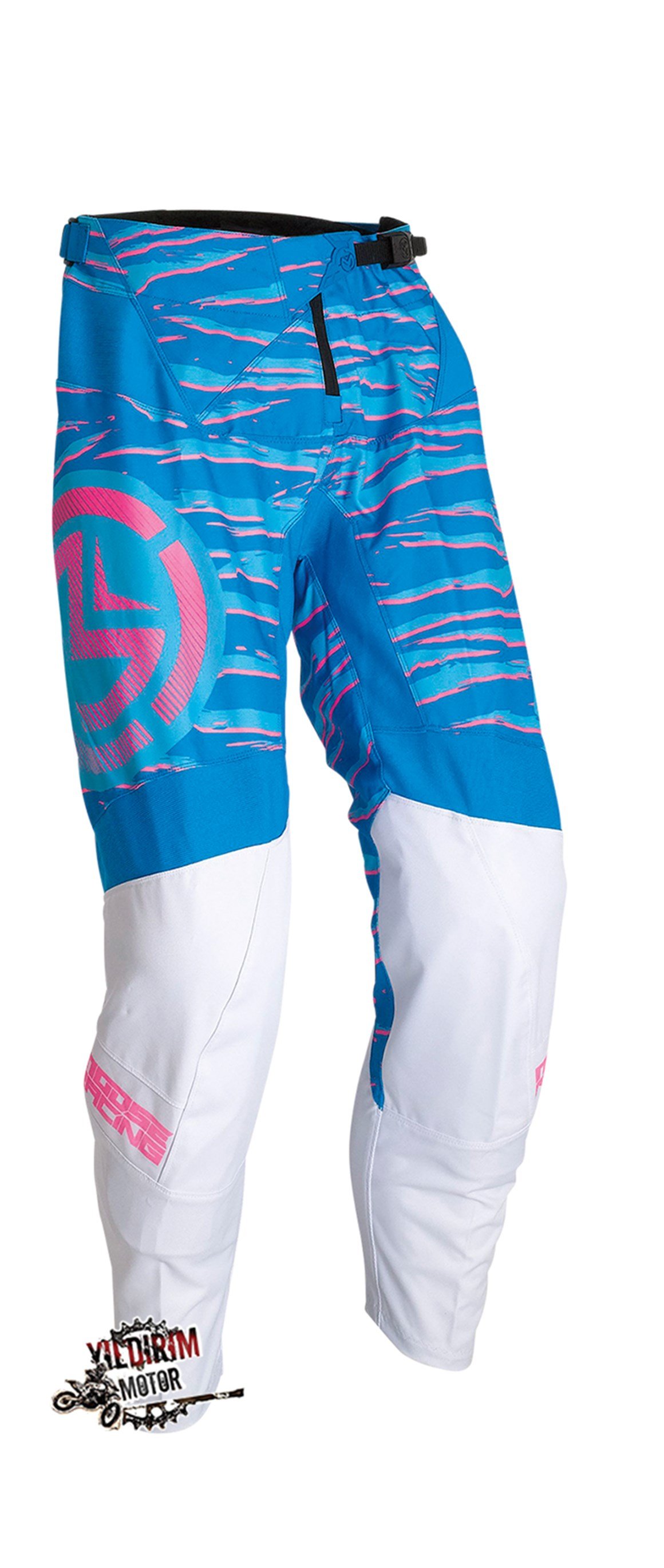 MOOSE RACING QUALIFIER MAVİ PEMBE PANTALON 