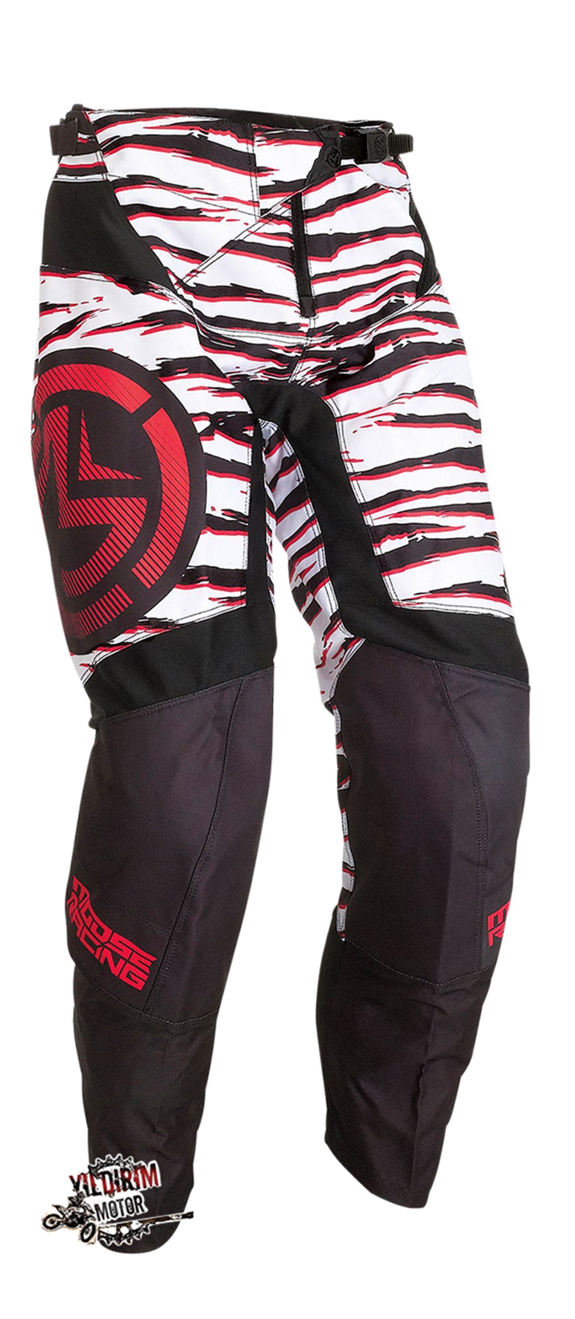 MOOSE RACING QUALIFIER SİYAH KIRMIZI PANTALON 