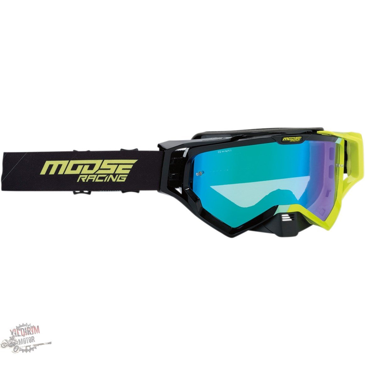 Moose Racing XCR™ HATCH OFFROAD BLACK/GREEN ONE SIZE GOGGLE  Gözlük