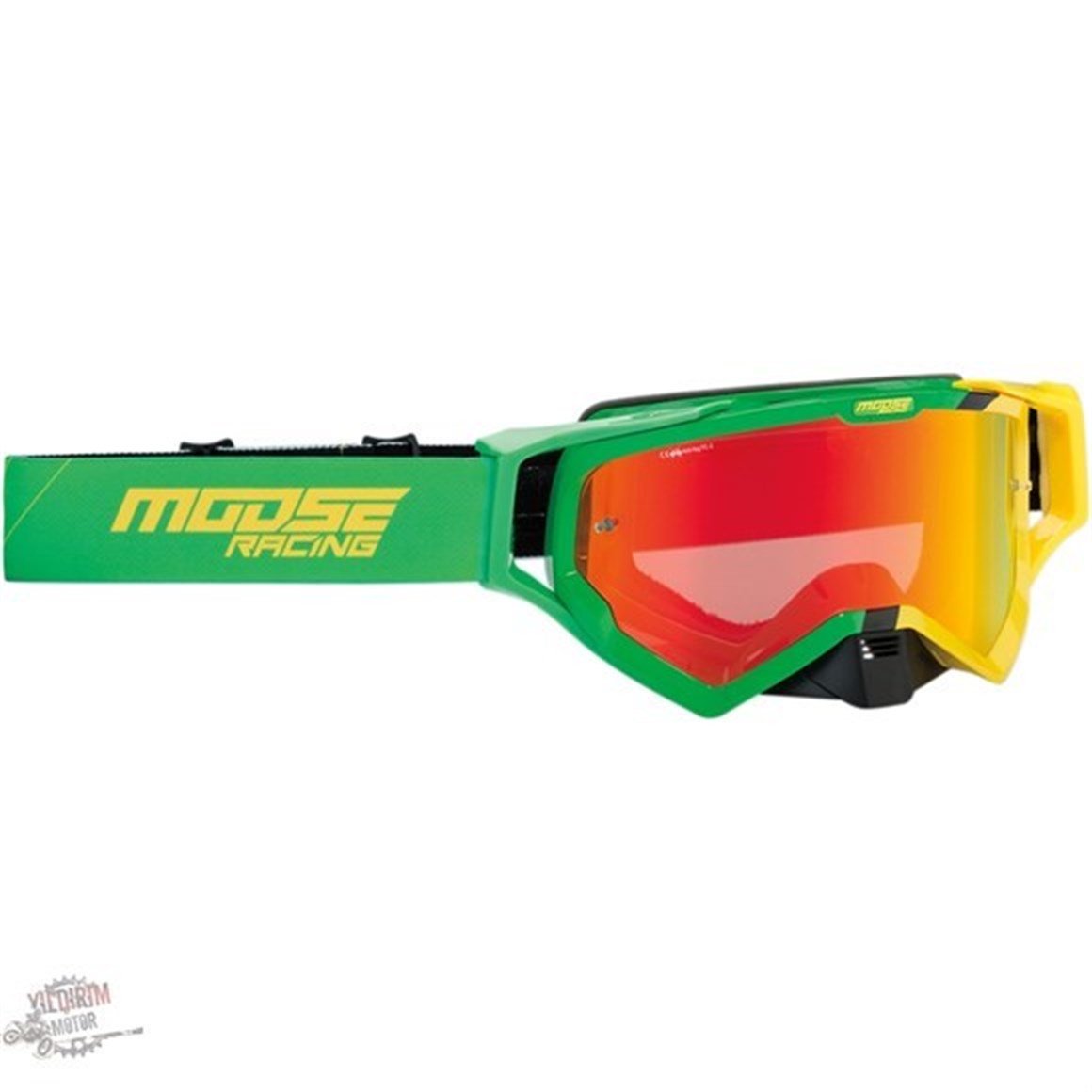 Moose Racing .XCR™ HATCH OFFROAD GOGGLE GREEN/YELLOW ONE SIZE Gözlük