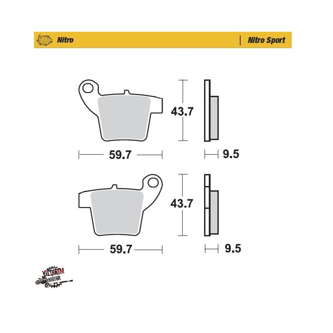 MOTO MASTER ARKA FREN BALATASI