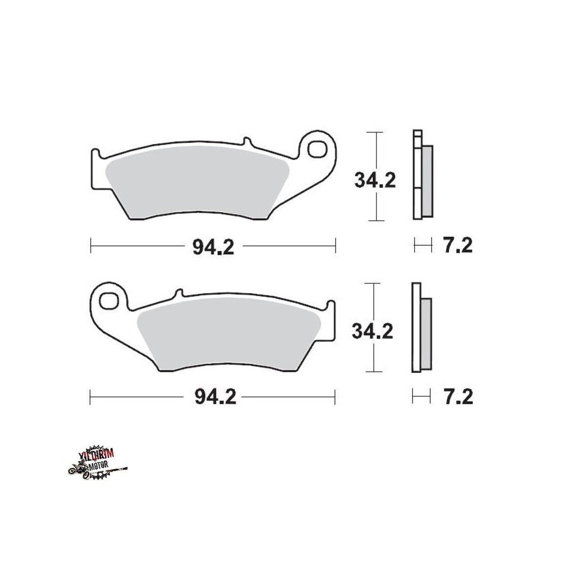 MOTO MASTER GAS GAS ÖN FREN BALATASI