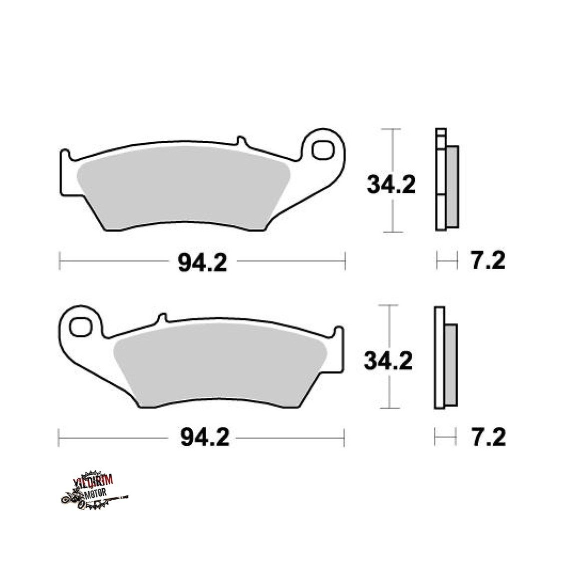 MOTO MASTER HONDA KAWASAKİ ÖN FREN BALATASI